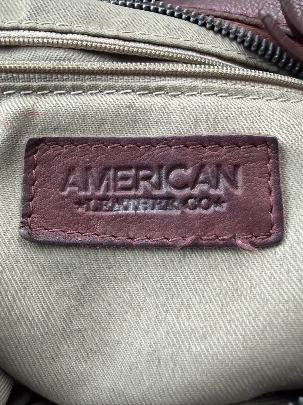 American Leather Co. Hobo Purse Bag Dark Brown - Picture 9 of 16